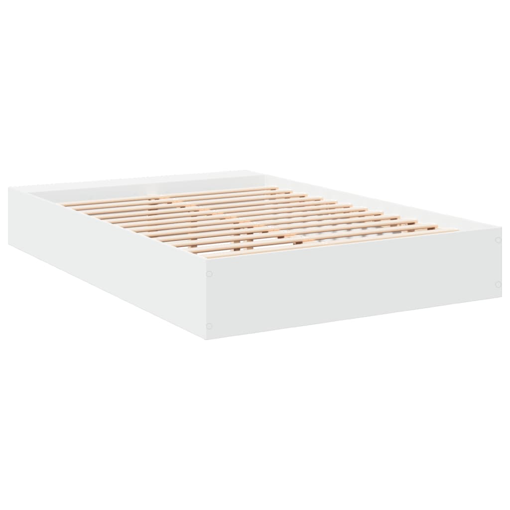 Okvir za krevet bijeli 150x200 cm konstruirano drvo