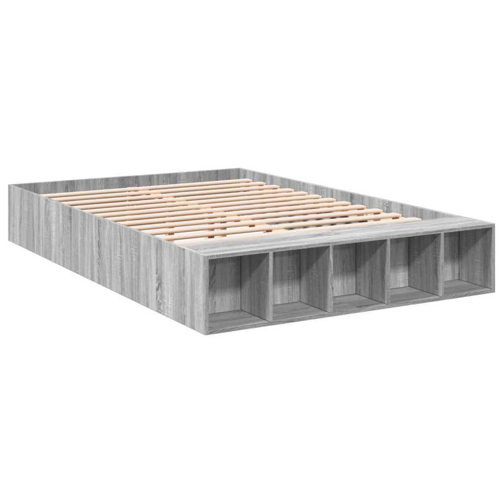 Okvir za krevet boja hrasta 150x200 cm od konstruiranog drva