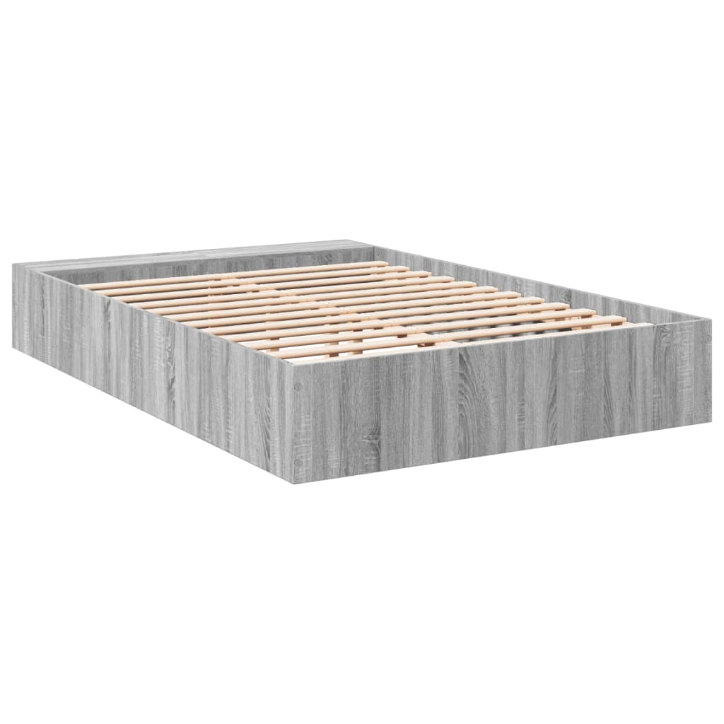 Okvir za krevet boja hrasta 140x190 cm od konstruiranog drva