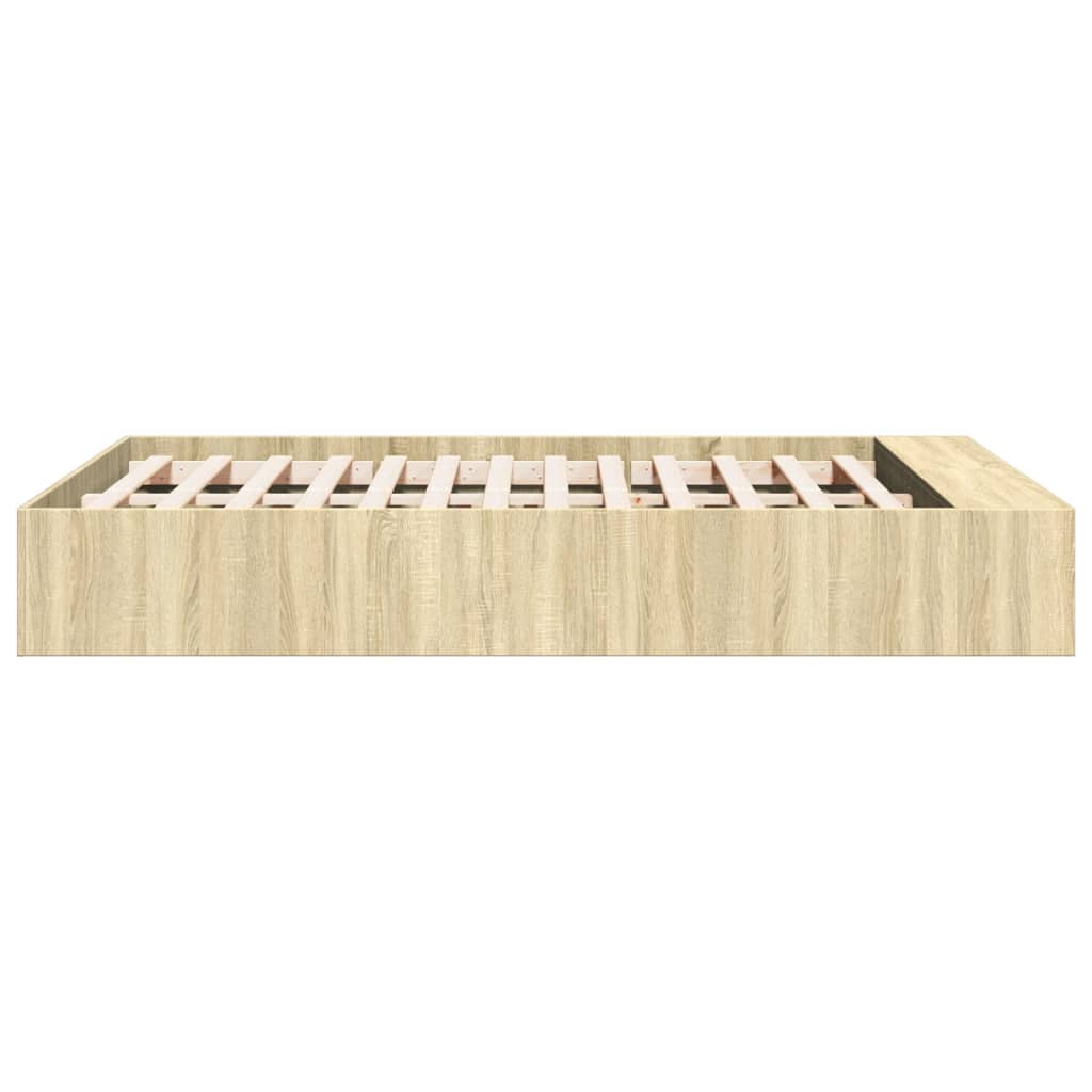 Okvir za krevet boja hrasta 135x190 cm od konstruiranog drva