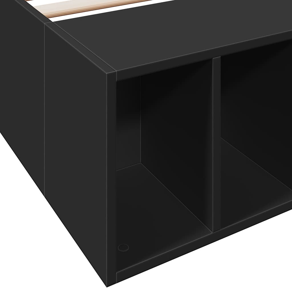 Okvir za krevet crni 90 x 190 cm od konstruiranog drva