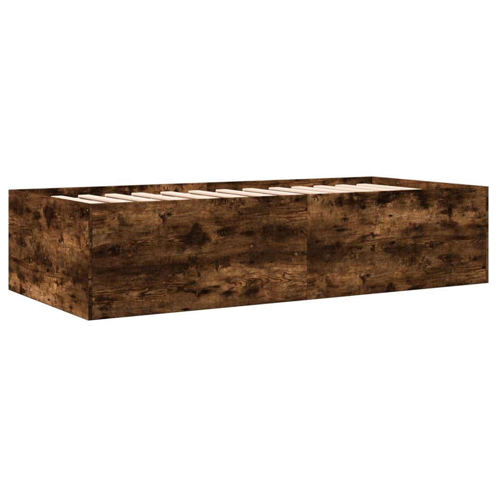 Dnevni krevet s ladicama bez madraca boja hrasta 90x190 cm