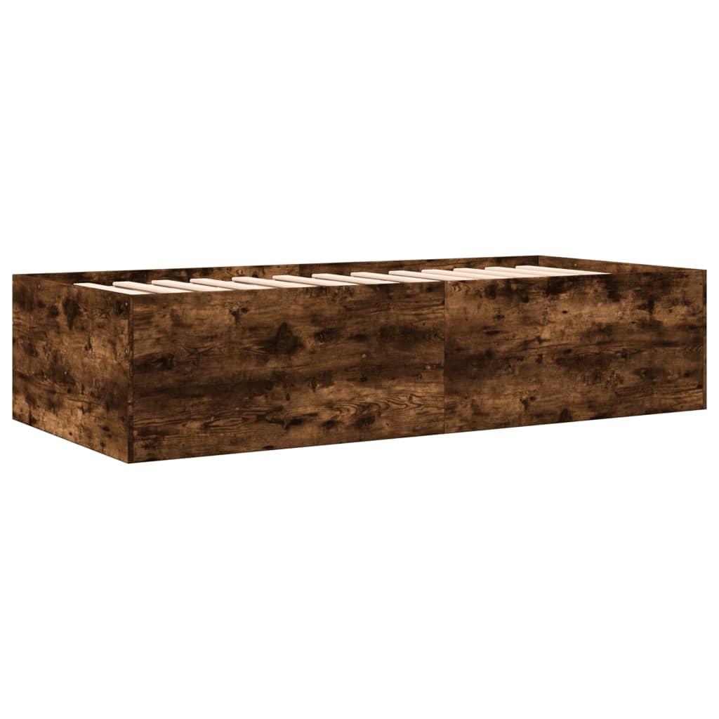 Dnevni krevet s ladicama bez madraca boja hrasta 75x190 cm