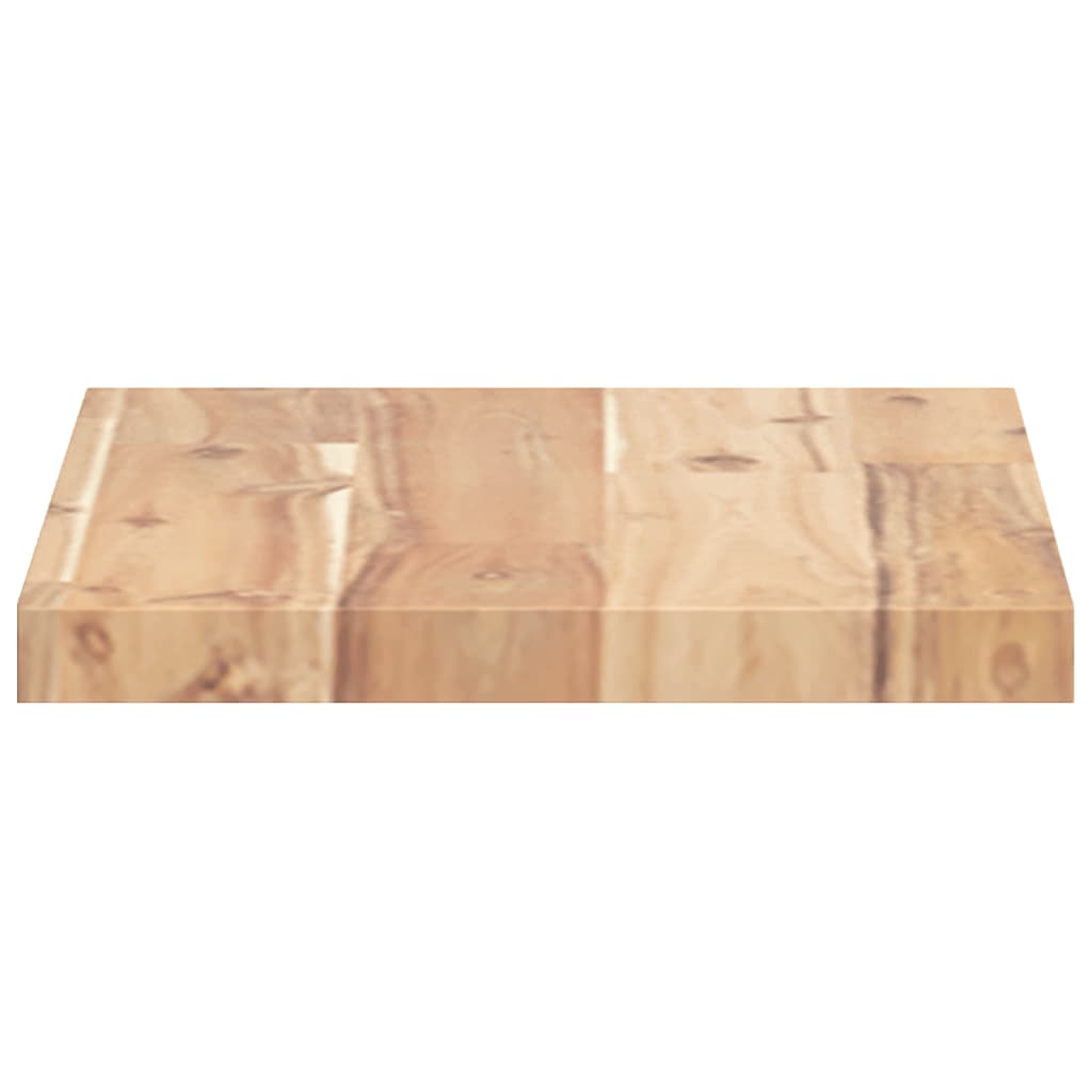 Plutajuće police 2 kom 60x20x2 cm Neobrađeno puno drvo akacije