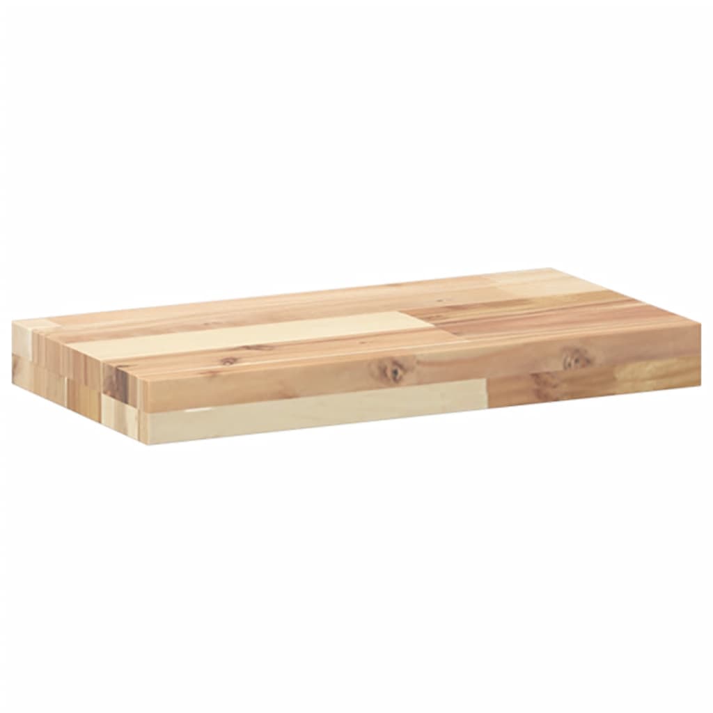 Plutajuće police 3 kom 60x20x4 cm Neobrađeno puno drvo akacije
