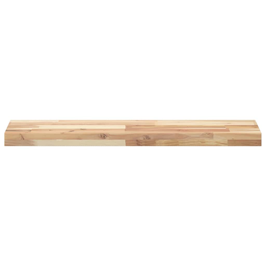 Plutajuće police 2 kom 100x20x4 cm Neobrađeno puno drvo akacije