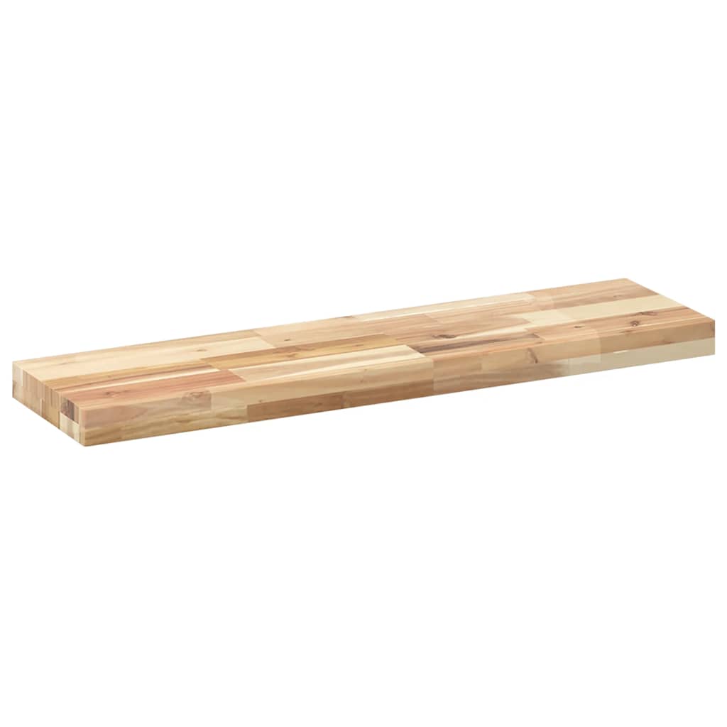 Plutajuće police 4 kom 100x20x4 cm Neobrađeno puno drvo akacije