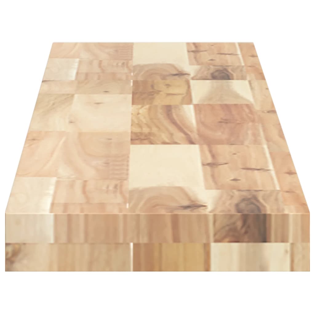 Plutajuća polica 120x20x4 cm masivno neobrađeno drvo bagrema