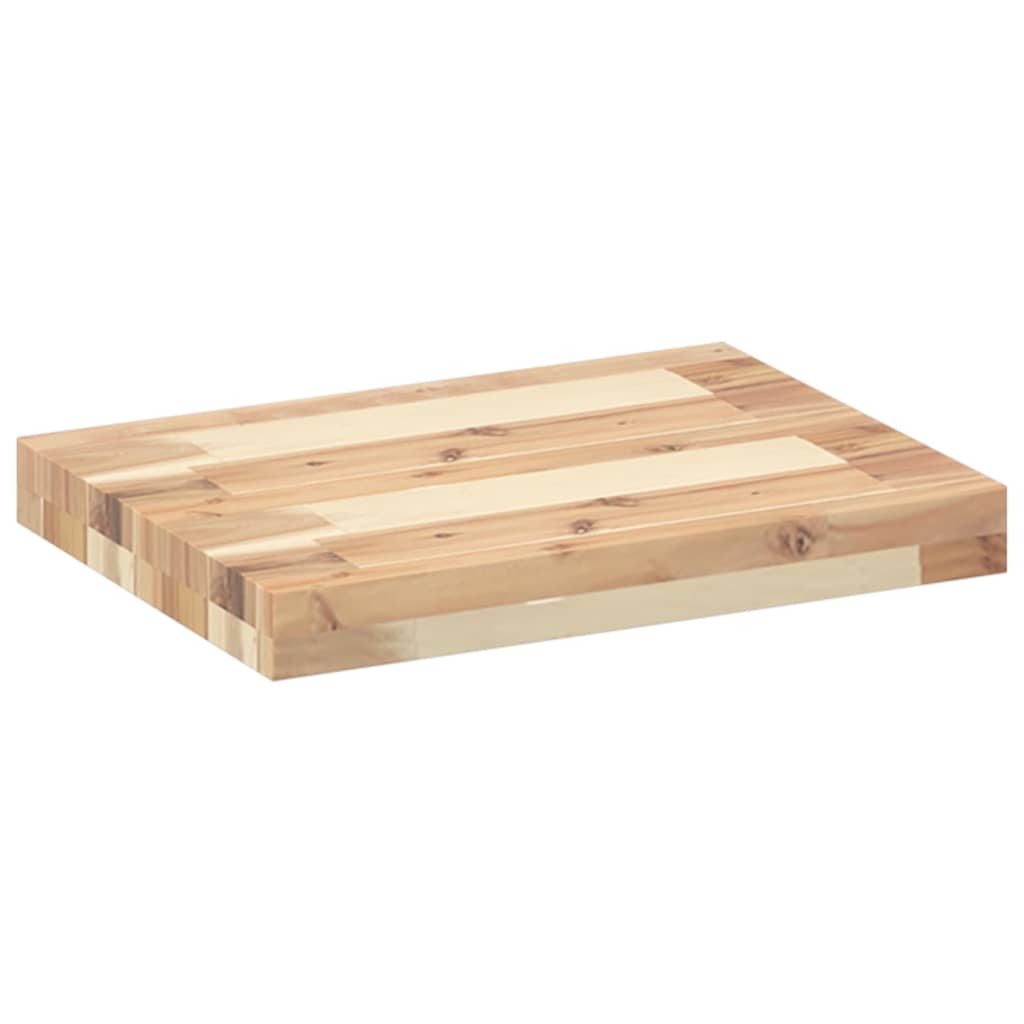 Plutajuća polica 60x30x4 cm Neobrađeno puno drvo akacije