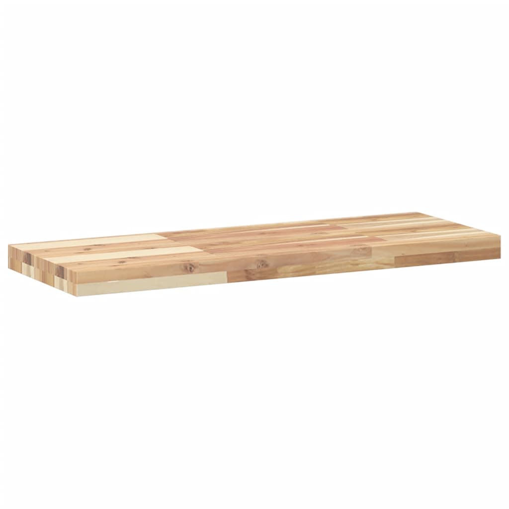 Plutajuća polica 100x30x4 cm masivno neobrađeno drvo bagrema