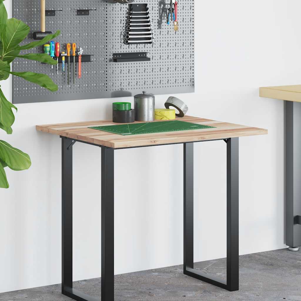 Ploča za radni stol neobrađena 100x60x2 cm od bagremovog drva