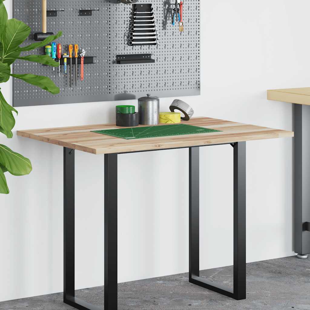 Ploča za radni stol neobrađena 100x80x2 cm od bagremovog drva