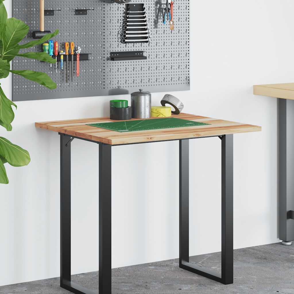 Ploča za radni stol s uljnim premazom 80x60x2 cm drvo bagrema