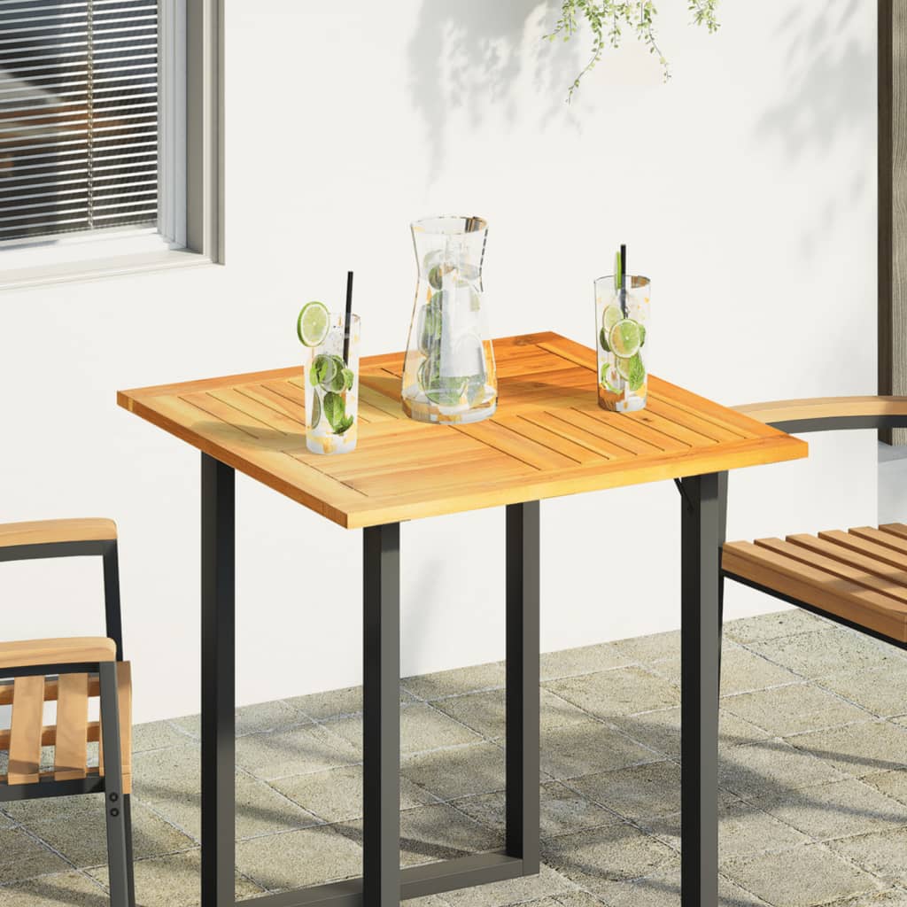 Stolna ploča 70x70x2 cm četvrtasta od masivnog drva bagrema