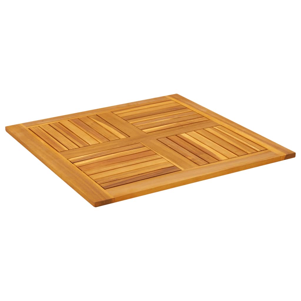 Stolna ploča 80x80x2,2 cm četvrtasta od masivnog drva bagrema