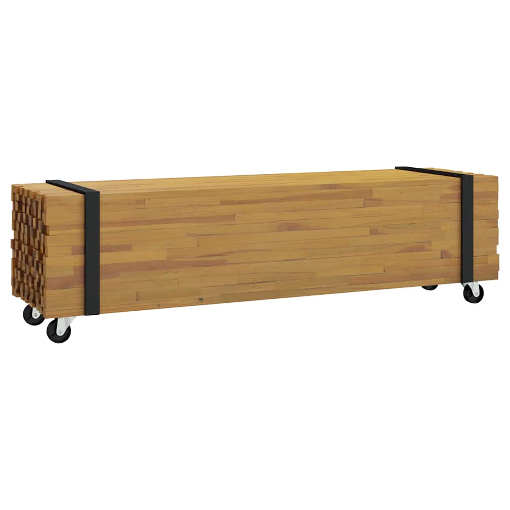 TV stalak Smeđa 110 x 30 x 30 cm Čvrsto teak drvo
