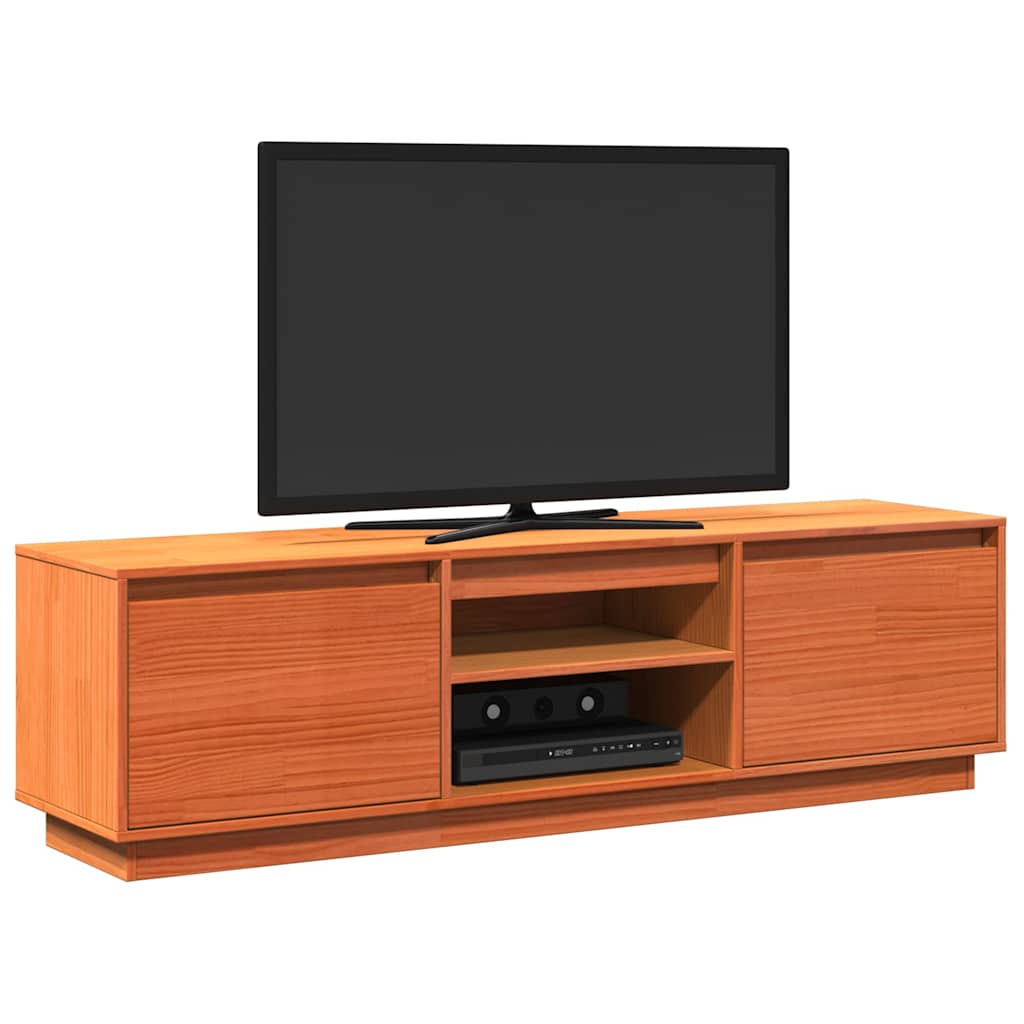 TV ormarić voštano smeđi 140 x 35 x 40 cm od masivne borovine