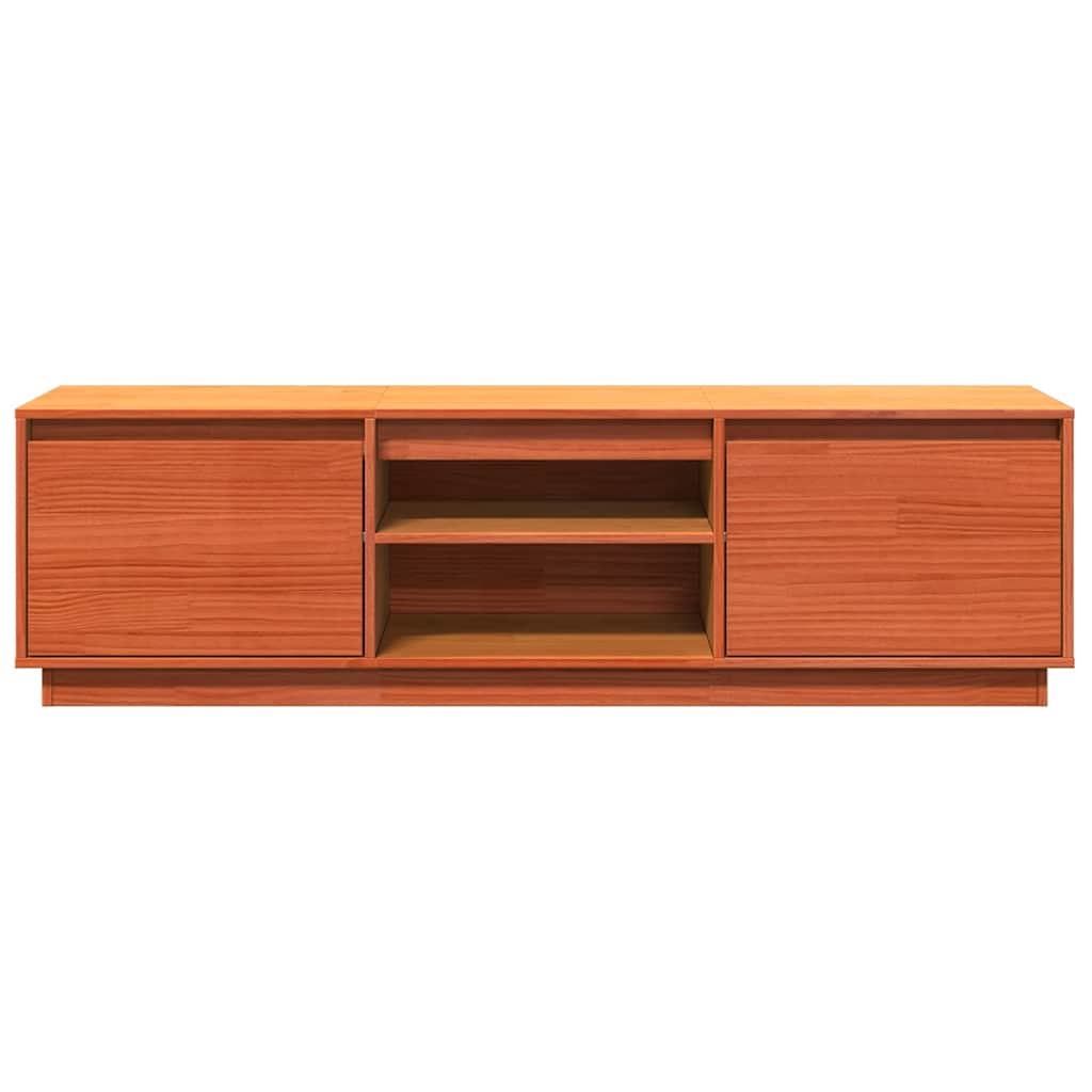 TV ormarić voštano smeđi 140 x 35 x 40 cm od masivne borovine
