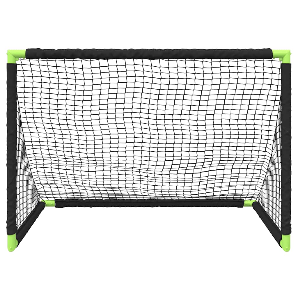Dječji nogometni gol sklopivi crni 90 x 64 x 64 cm