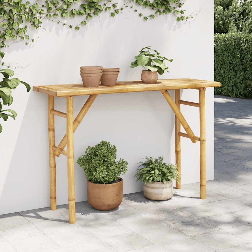 Konzolni stol 115 x 39 x 75 cm od bambusa