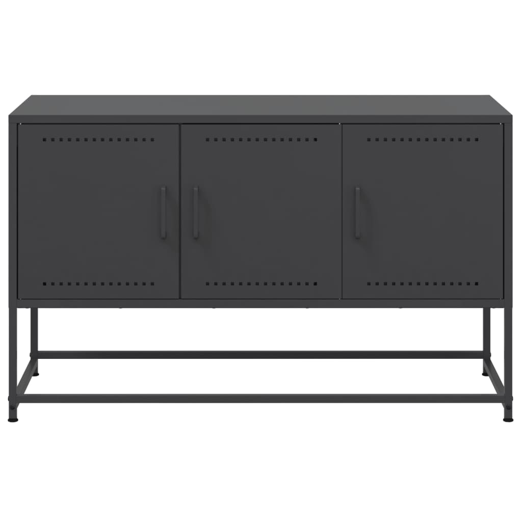 TV ormarić crni 100,5x39x60,5 cm čelični