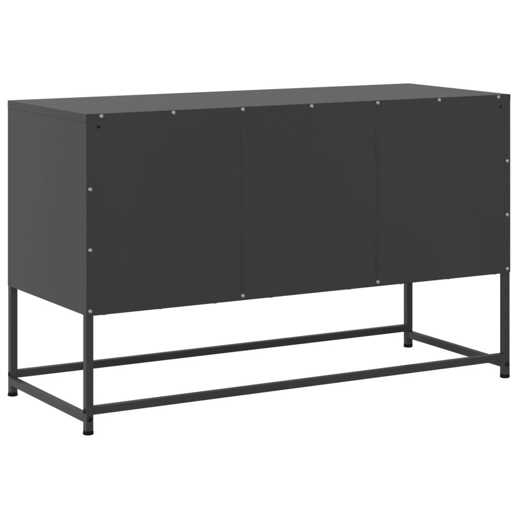 TV ormarić crni 100,5x39x60,5 cm čelični