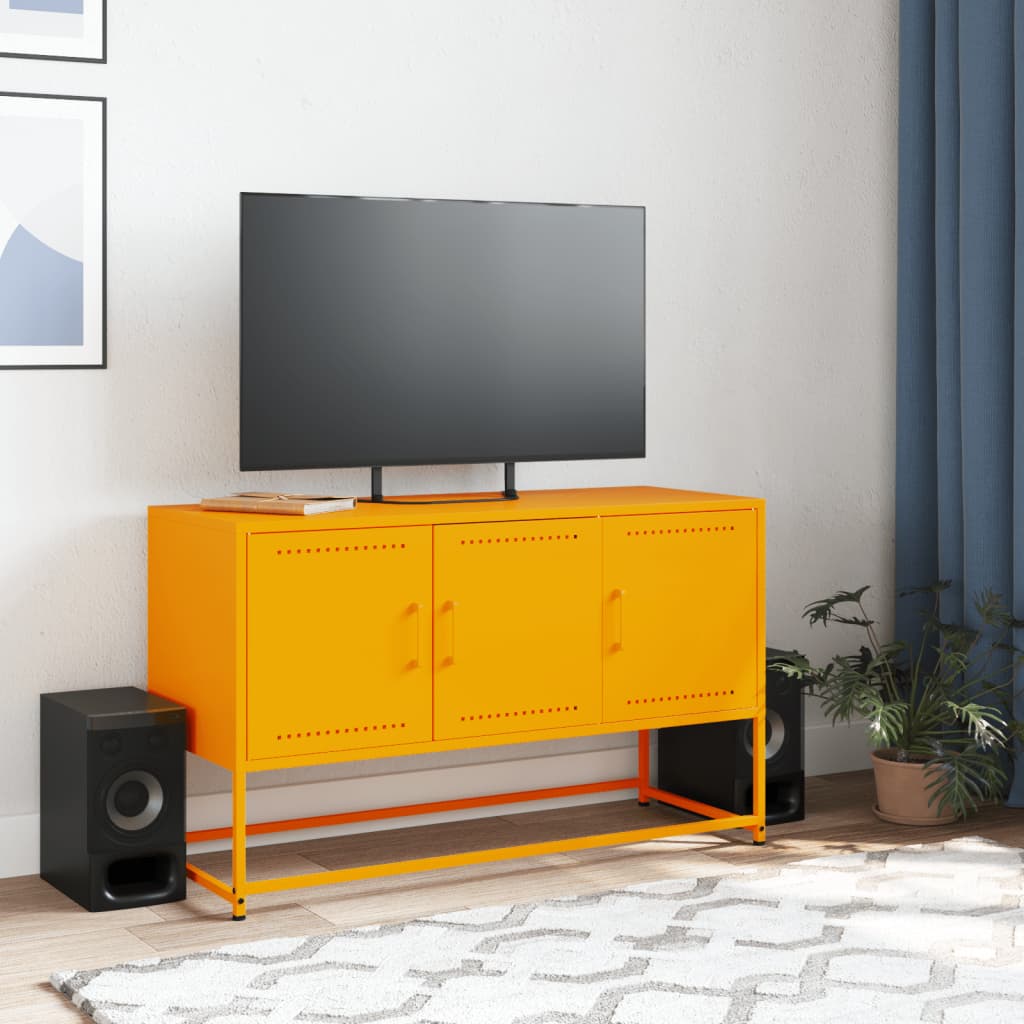 TV ormarić boja senfa 100,5 x 39 x 60,5 cm čelični
