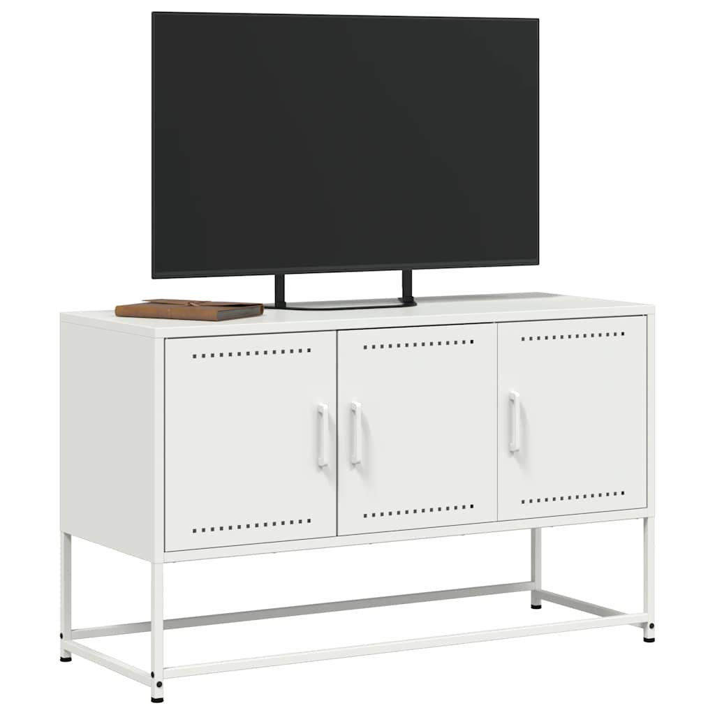 TV ormarić bijeli 100,5 x 39 x 60,5 cm čelični