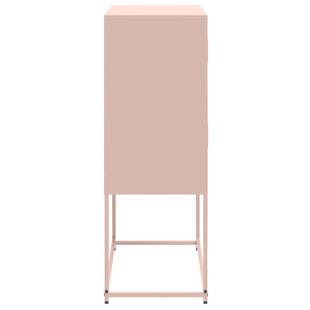 Komoda crna 68,5x38,5x107 cm čelična