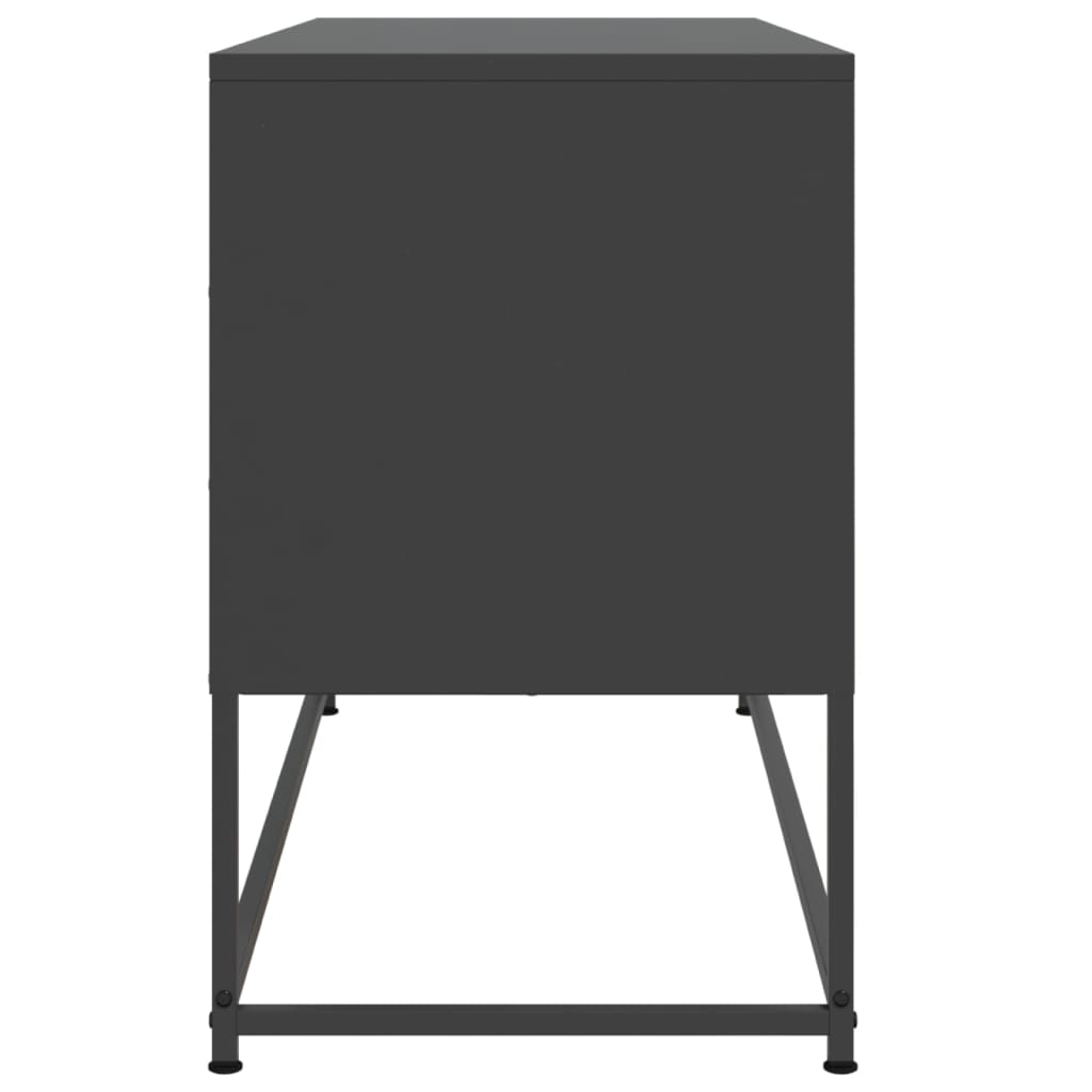 TV ormarić crni 100,5x39x60,5 cm čelični