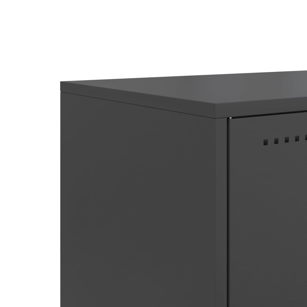TV ormarić crni 100,5x39x60,5 cm čelični