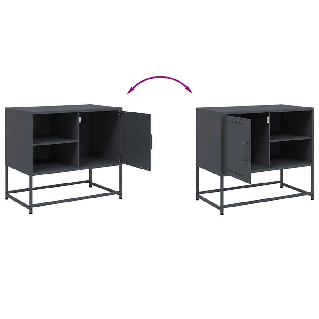 TV ormarić antracit 68x39x60,5 cm čelik