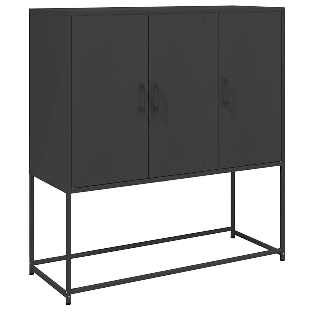 Visoka komoda ružičasta 100,5x39x107 cm čelična