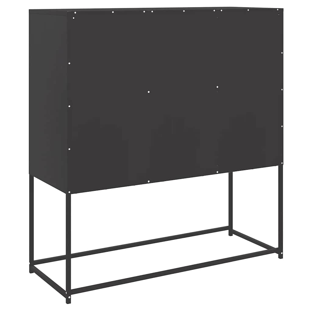Visoka komoda ružičasta 100,5x39x107 cm čelična