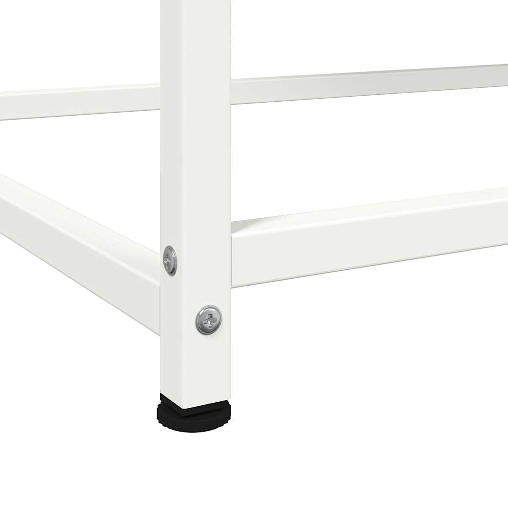 Visoka komoda bijela 100,5x39x107 cm čelična