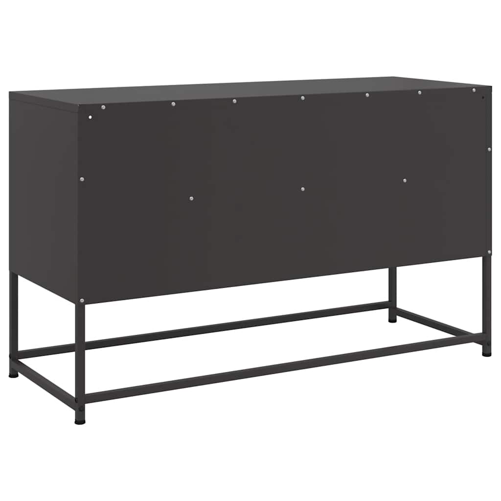 TV ormarić crni 100,5x39x60,5 cm čelični