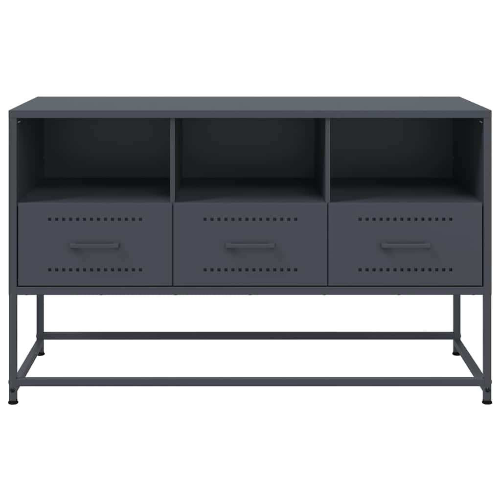 TV ormarić antracit 100,5x39x60,5 cm čelični