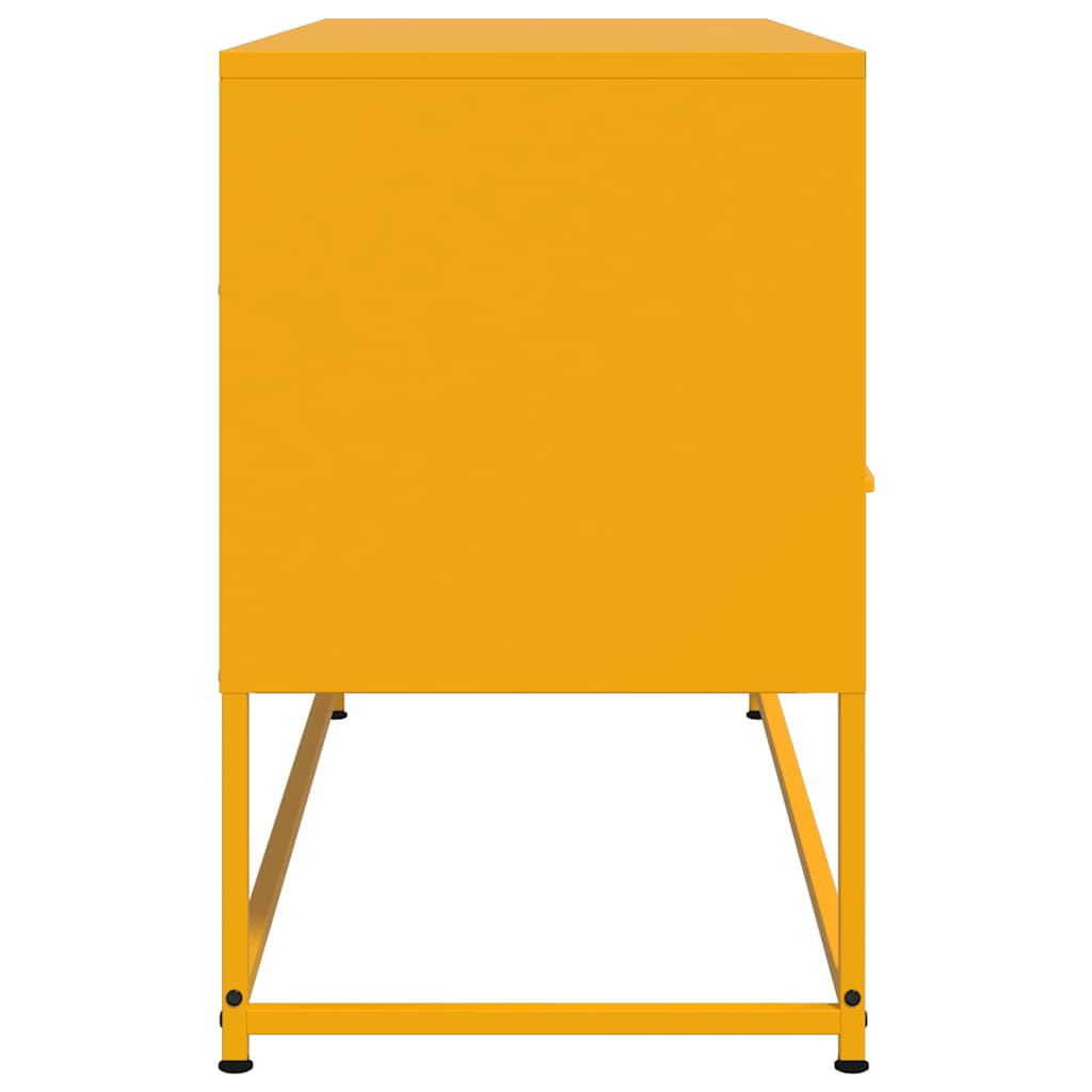 TV ormarić boja senfa 100,5 x 39 x 60,5 cm čelični