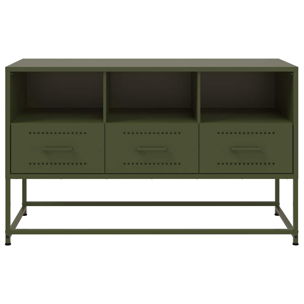 TV ormarić maslinastozeleni 100,5x39x60,5 cm čelični