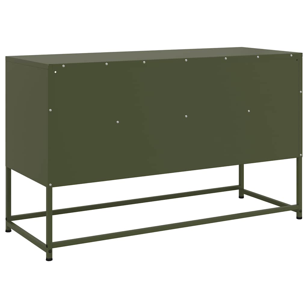 TV ormarić maslinastozeleni 100,5x39x60,5 cm čelični
