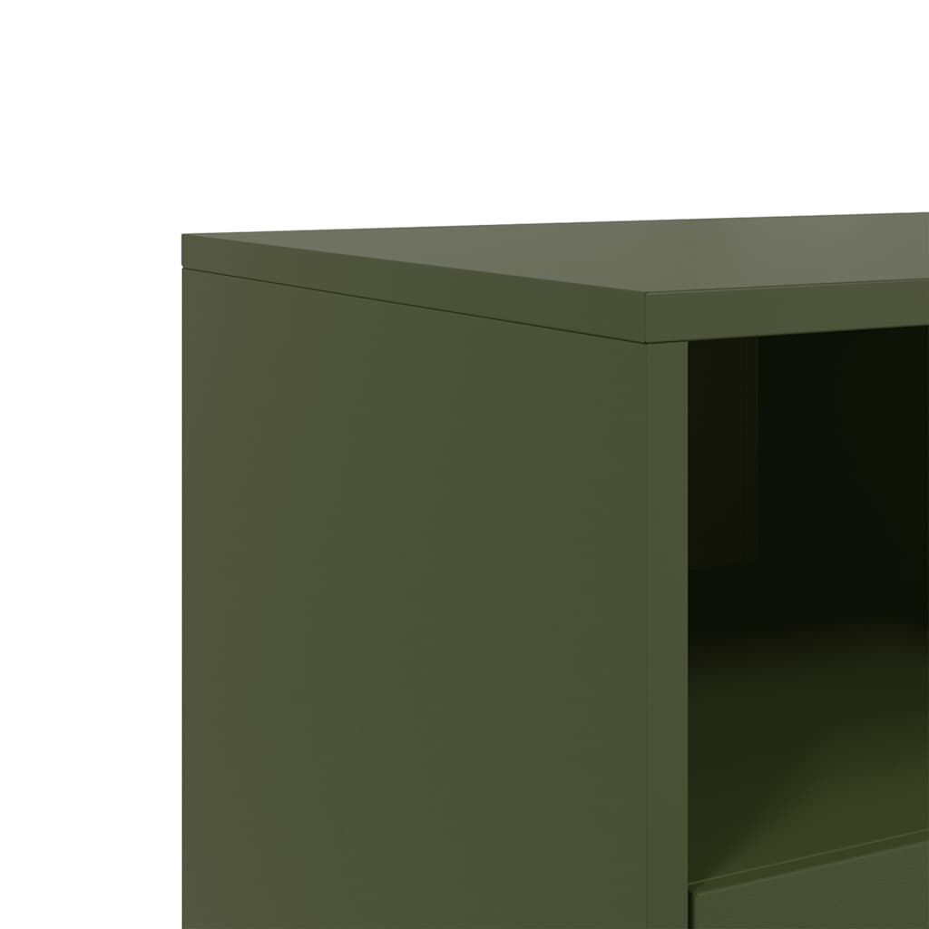 TV ormarić maslinastozeleni 100,5x39x60,5 cm čelični
