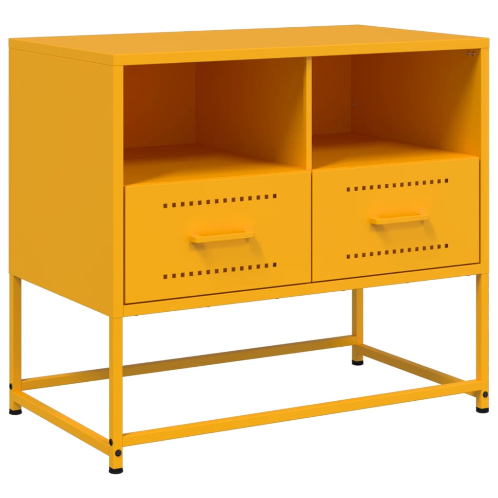 TV ormarić boja senfa 68x39x60,5 cm čelični