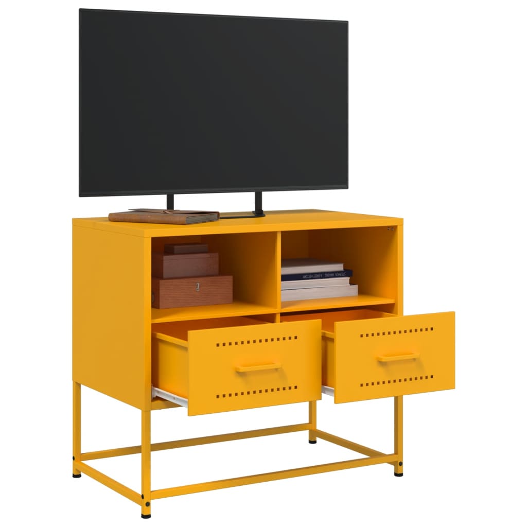 TV ormarić boja senfa 68x39x60,5 cm čelični