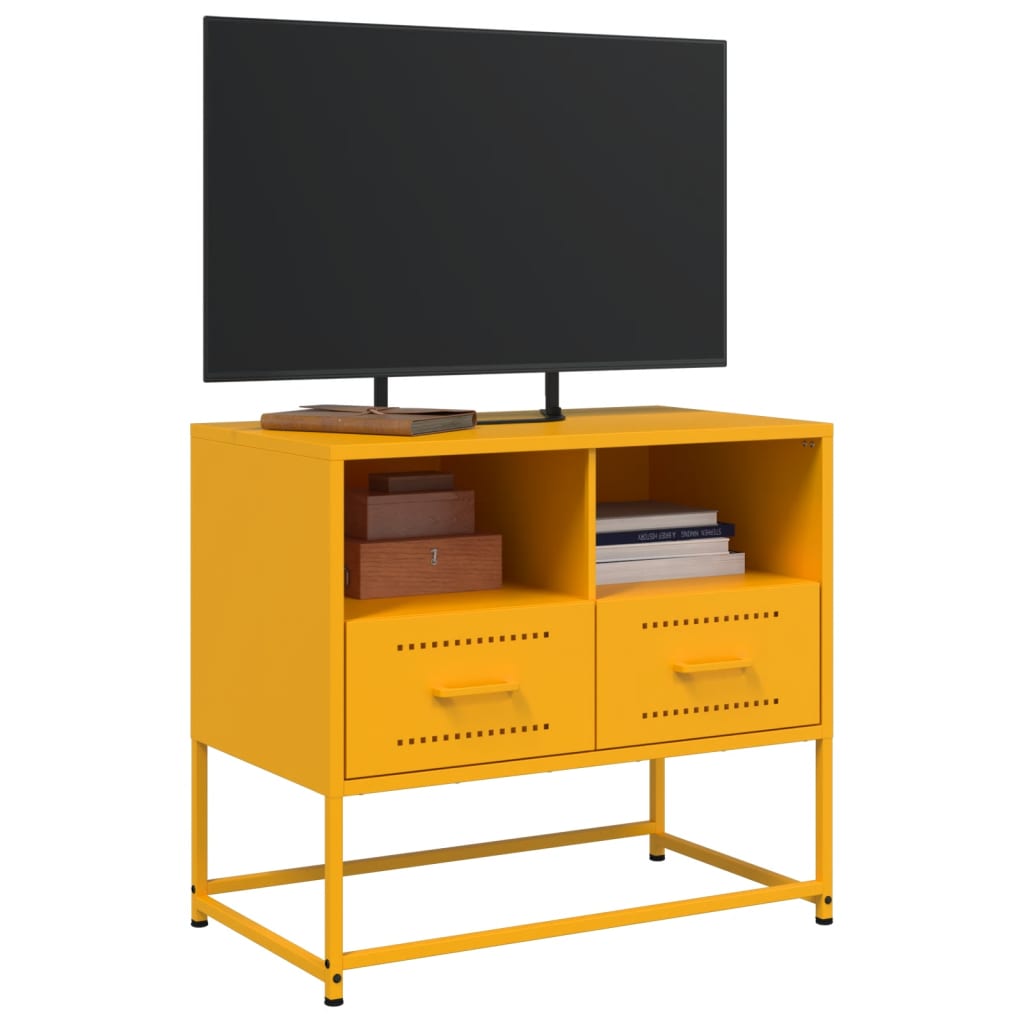 TV ormarić boja senfa 68x39x60,5 cm čelični