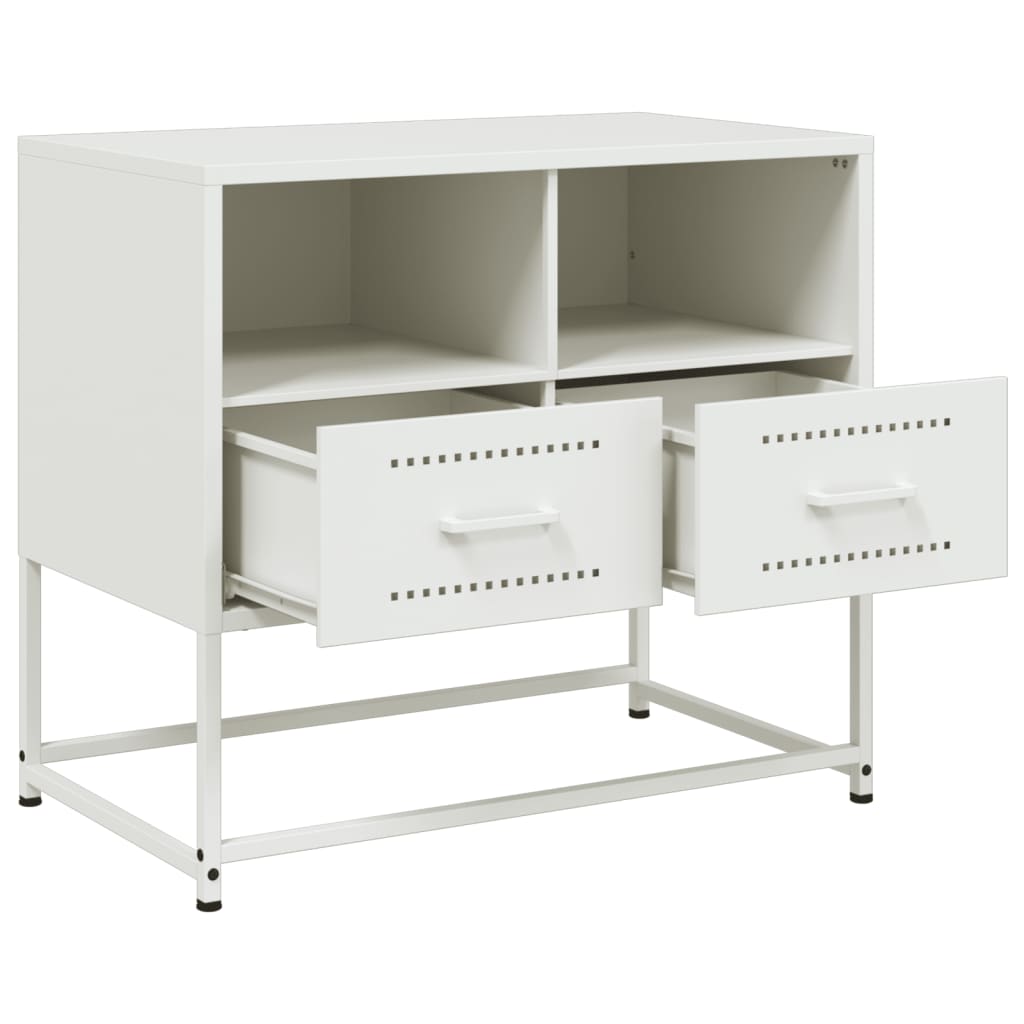 TV ormarić crni 68x39x60,5 cm bijeli