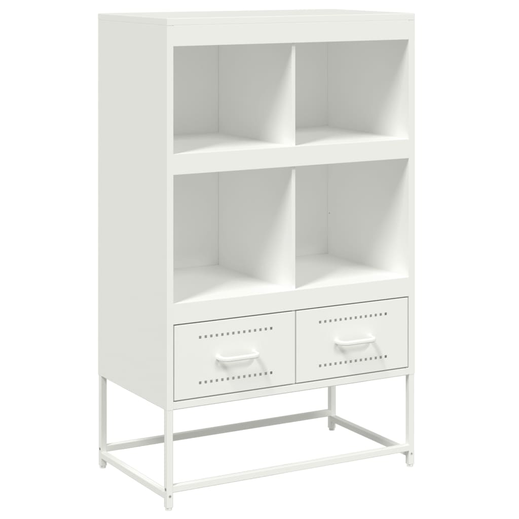 Visoka komoda bijela 68x39x111,5 cm od čelika
