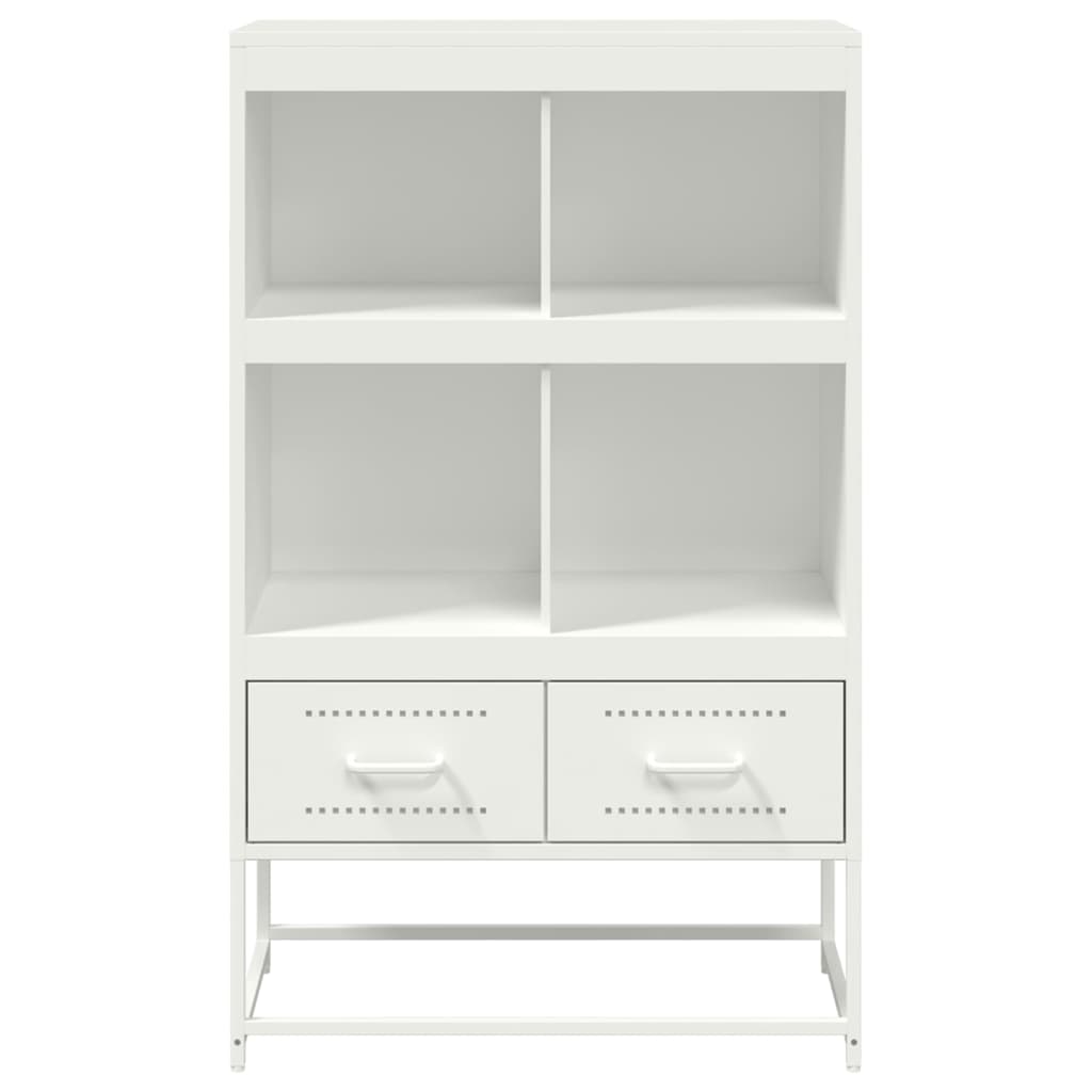 Visoka komoda bijela 68x39x111,5 cm od čelika