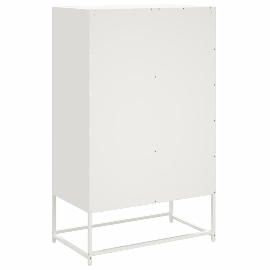 Visoka komoda bijela 68x39x111,5 cm od čelika