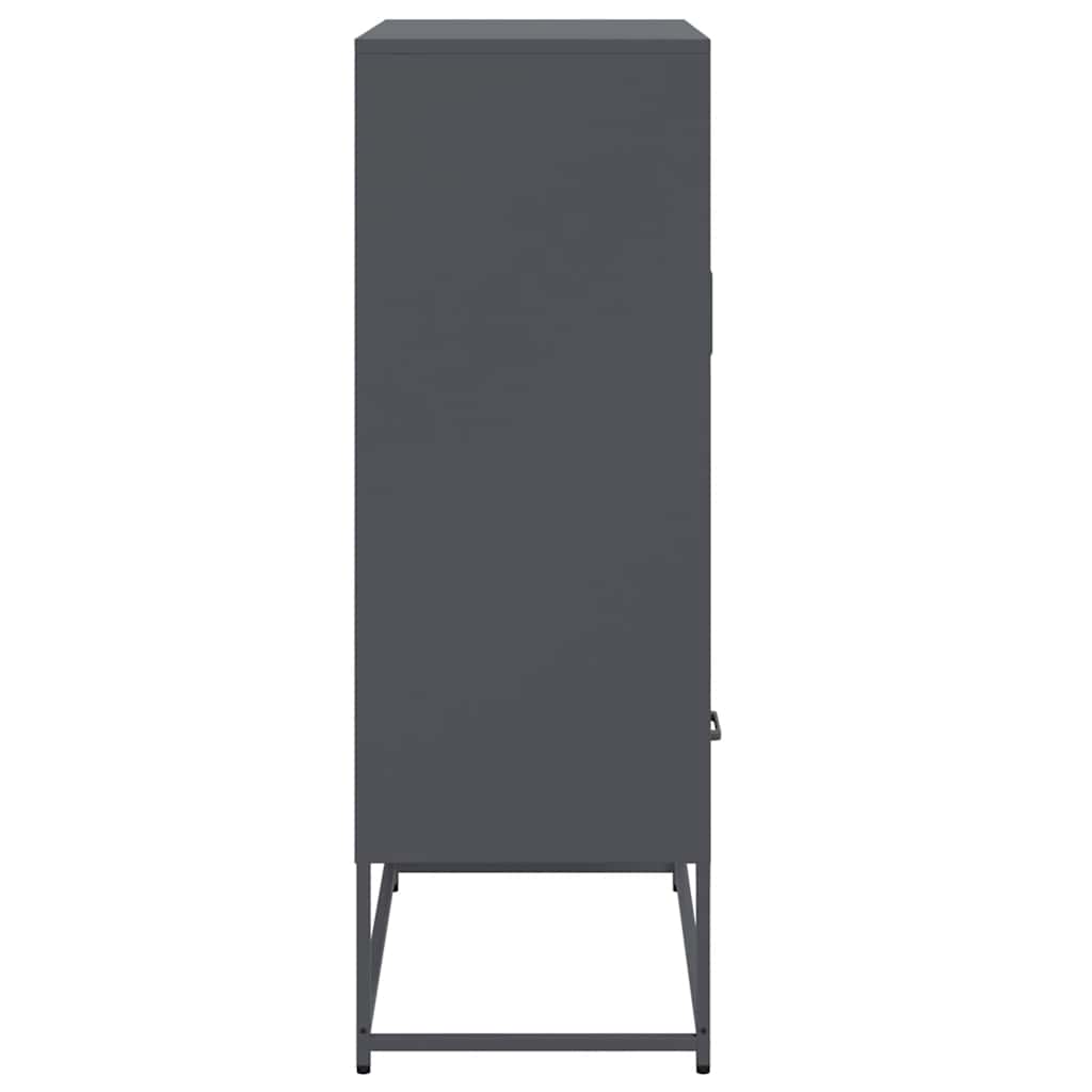 Visoka komoda antracit 68x39x111,5 cm od čelika