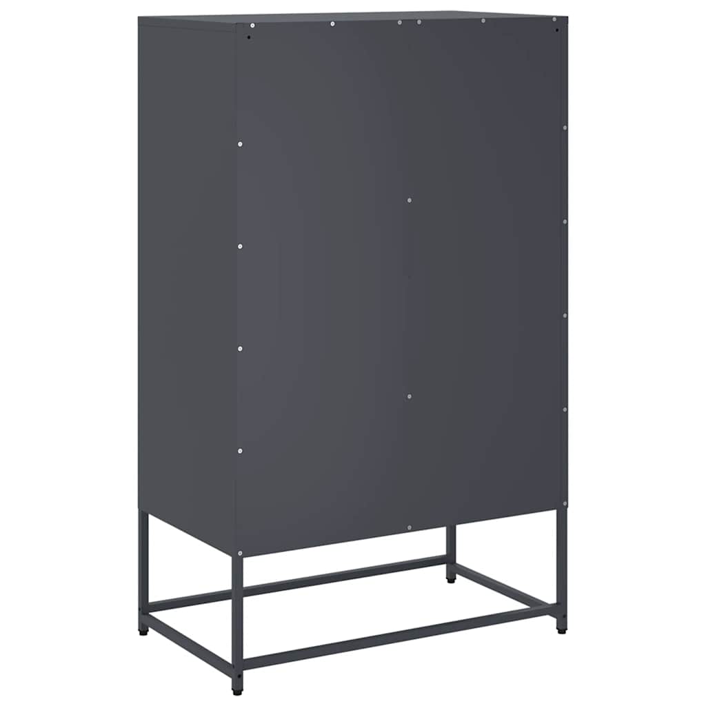 Visoka komoda antracit 68x39x111,5 cm od čelika